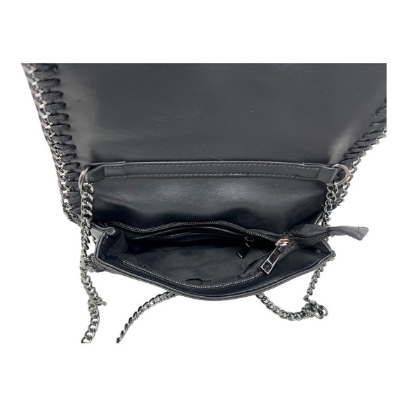 Crystal Rhinestones Embellished Faux Leather Crossbody Bag - Picture 7 of 9